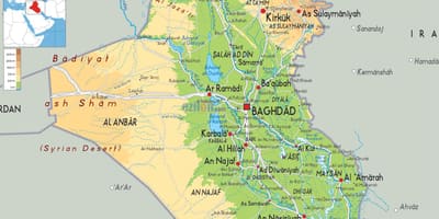 ಮ್ಯಾಪ್ ಆಫ್ ಇರಾಕ್ ಭೂಗೋಳ